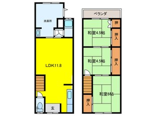 東野森野町（23-30）貸家の物件間取画像